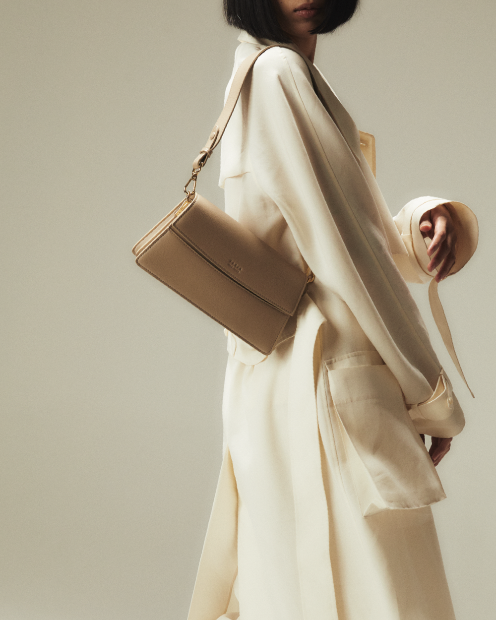 Mini Shoulder Bag Taupe
