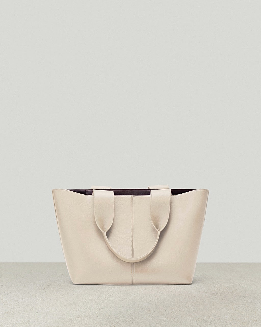 Grey Luxury leather Handbag Freda
