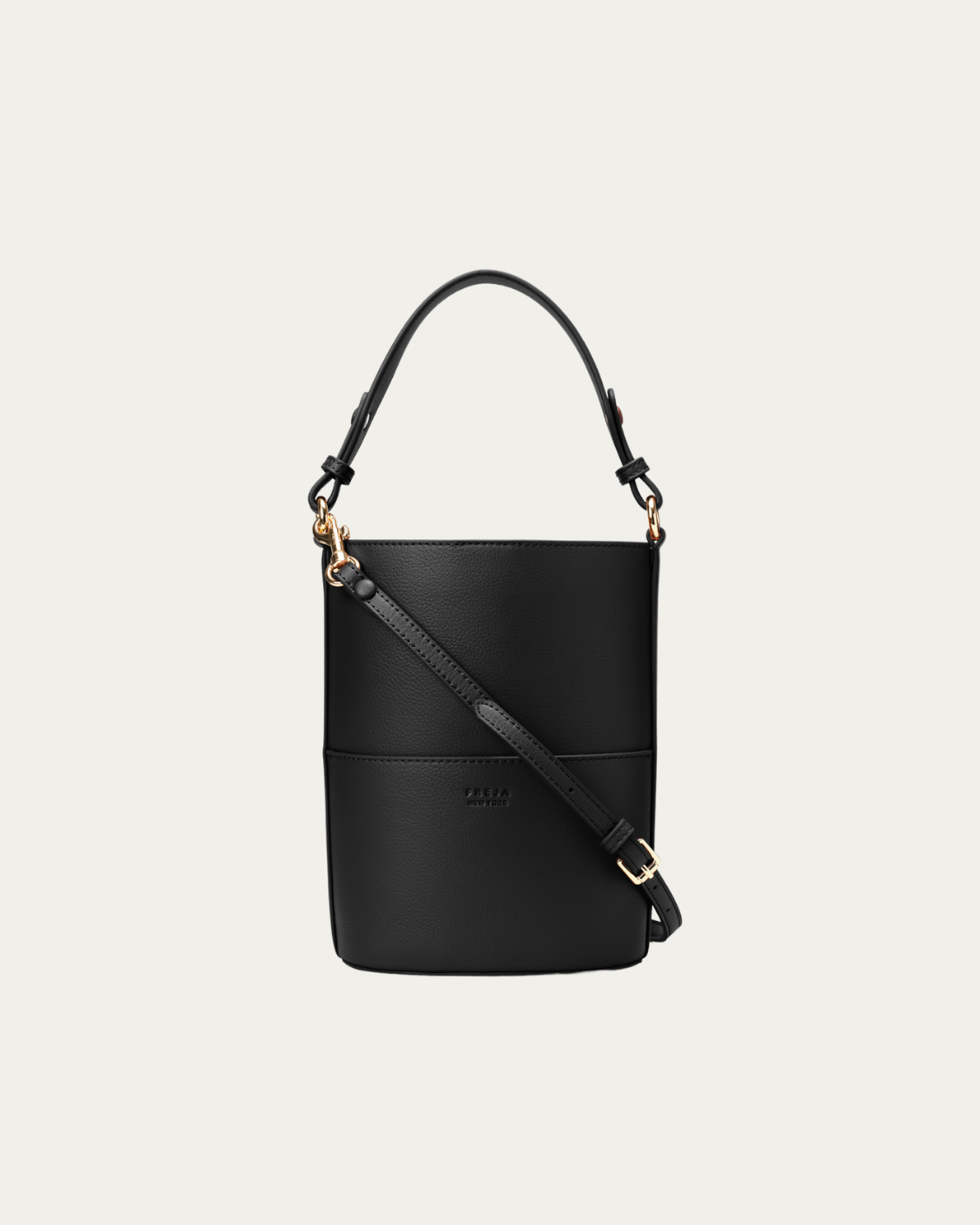 Small black bucket bag on sale