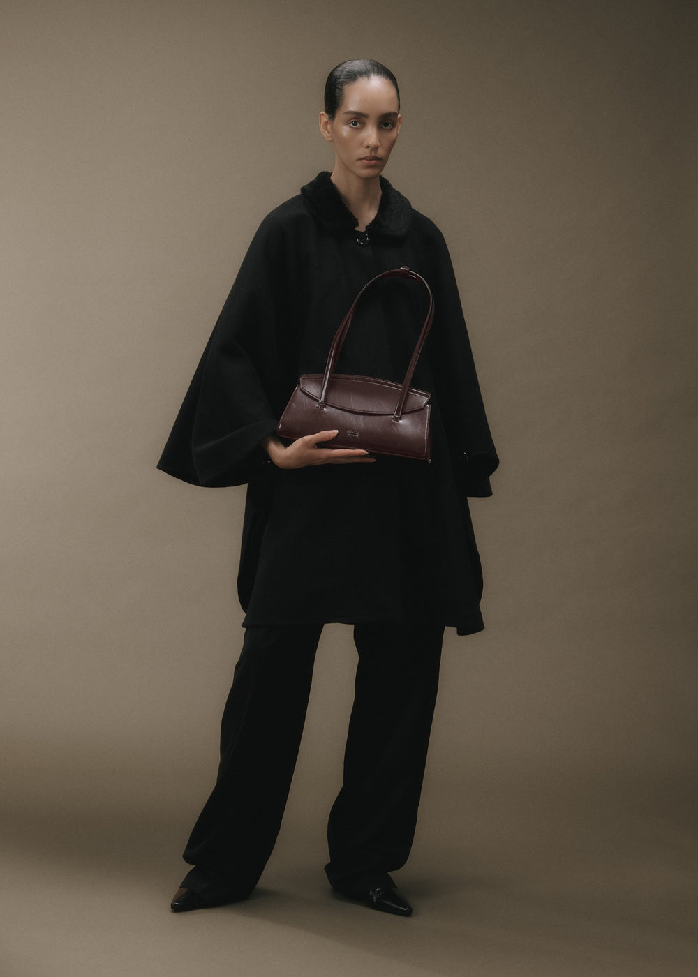 Caroline Bag Raisin Gloss