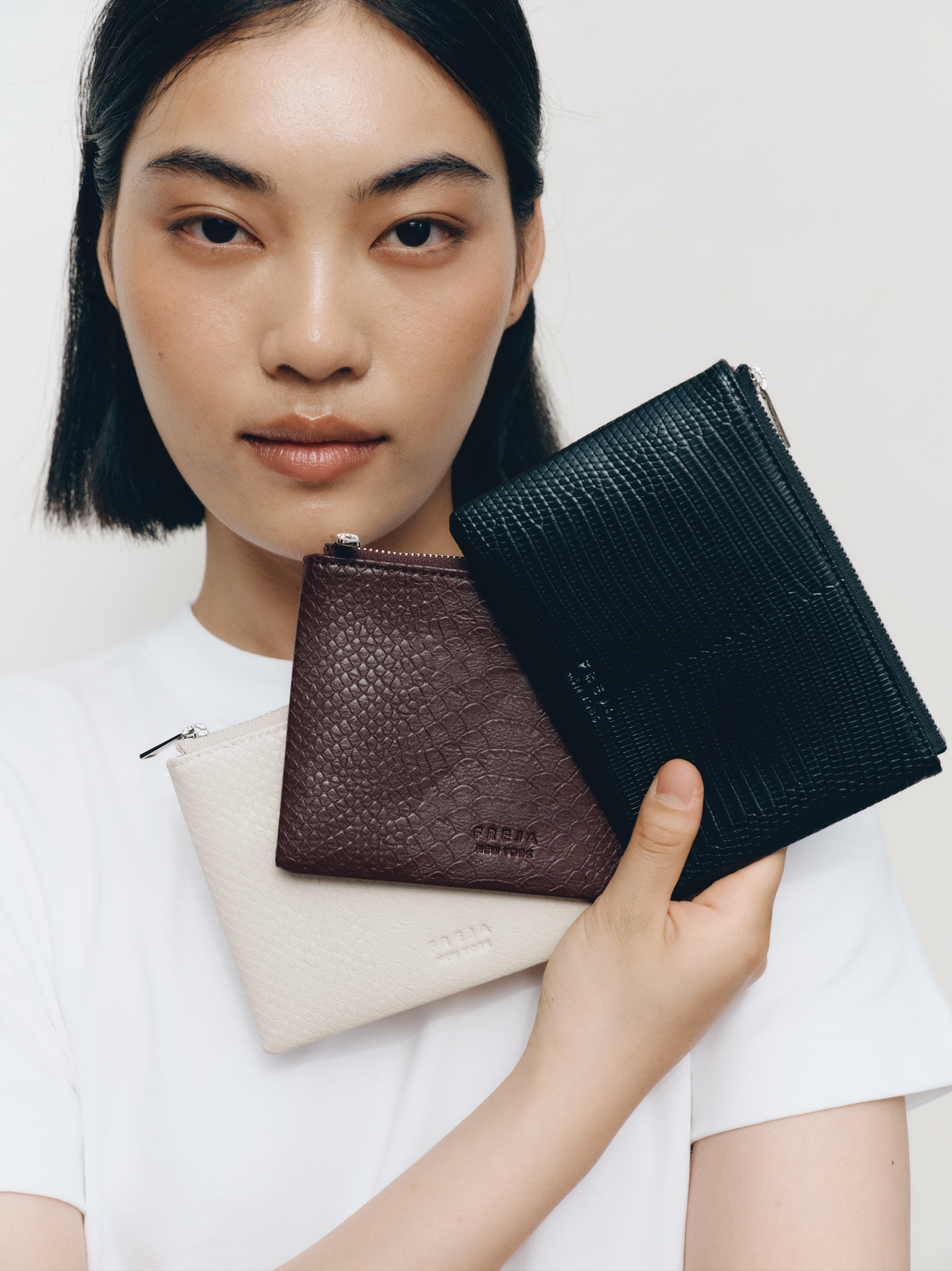 Zip Pouch 8 Oat Croc Zip Pouch 8 Oat Croc