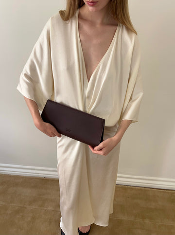 Slim Clutch Burgundy