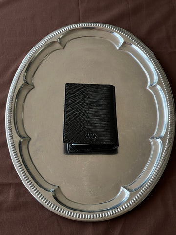 Passport Cover Black Lizard
