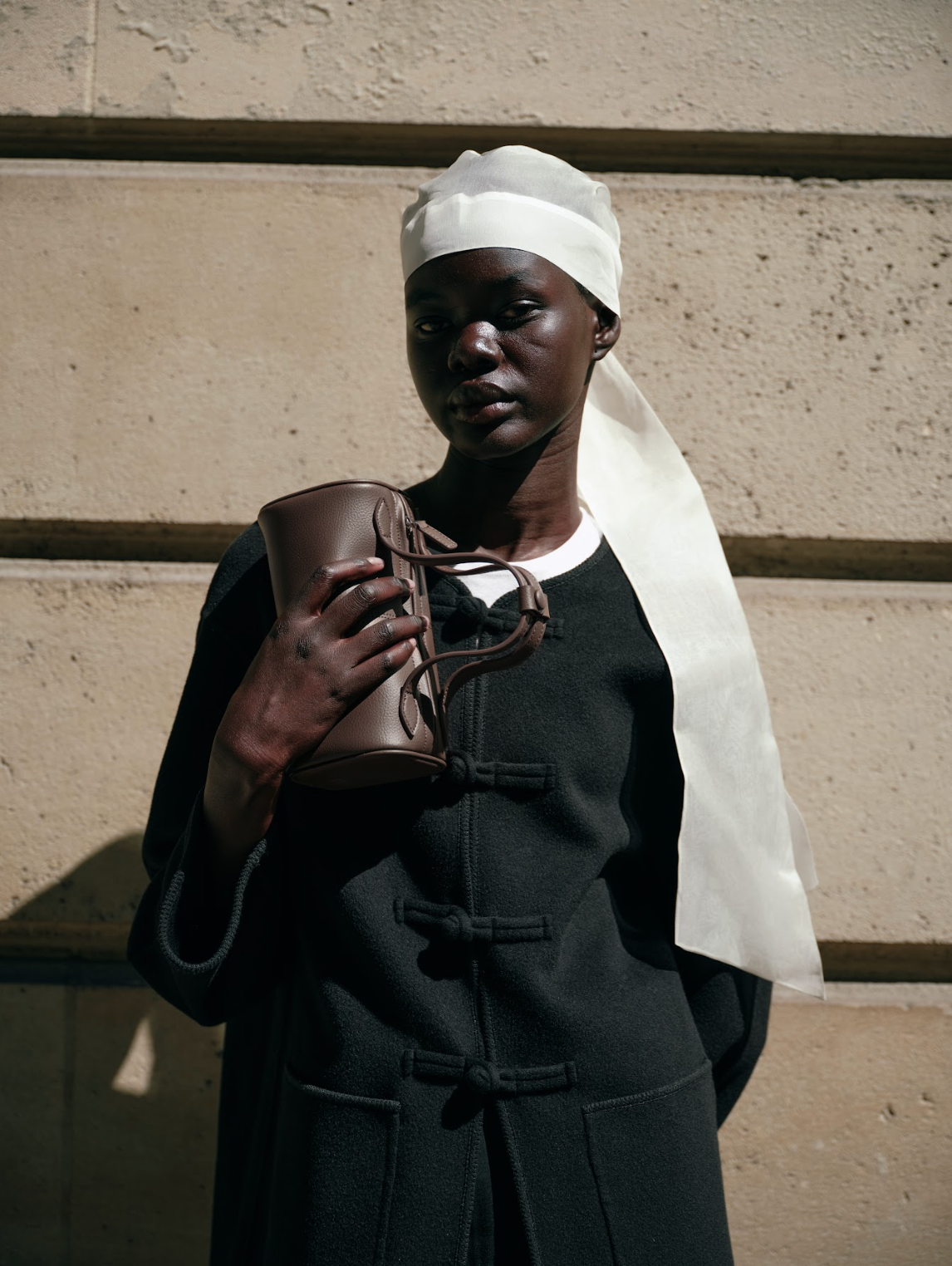 Jane bag in espresso - Paris campaign shoot 