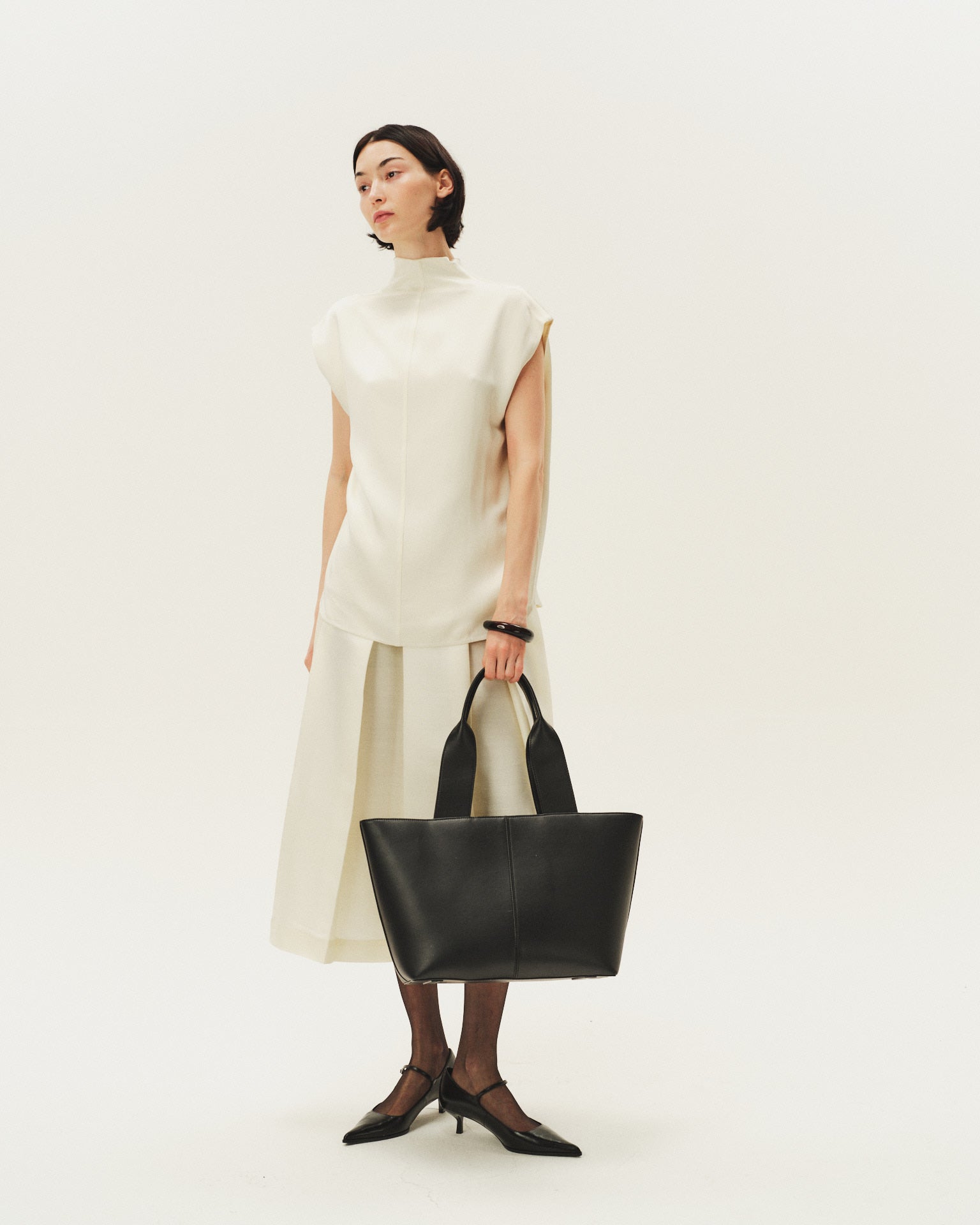 トートバッグ Hye Women's FRANCIS Tote Bag Black TBPLWT Our Lady of Guadalupe Tote Bag (Black)