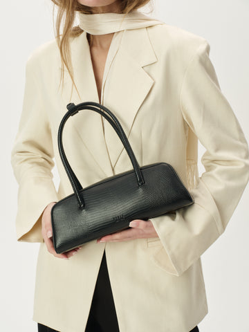 Mercer Bag Black Lizard