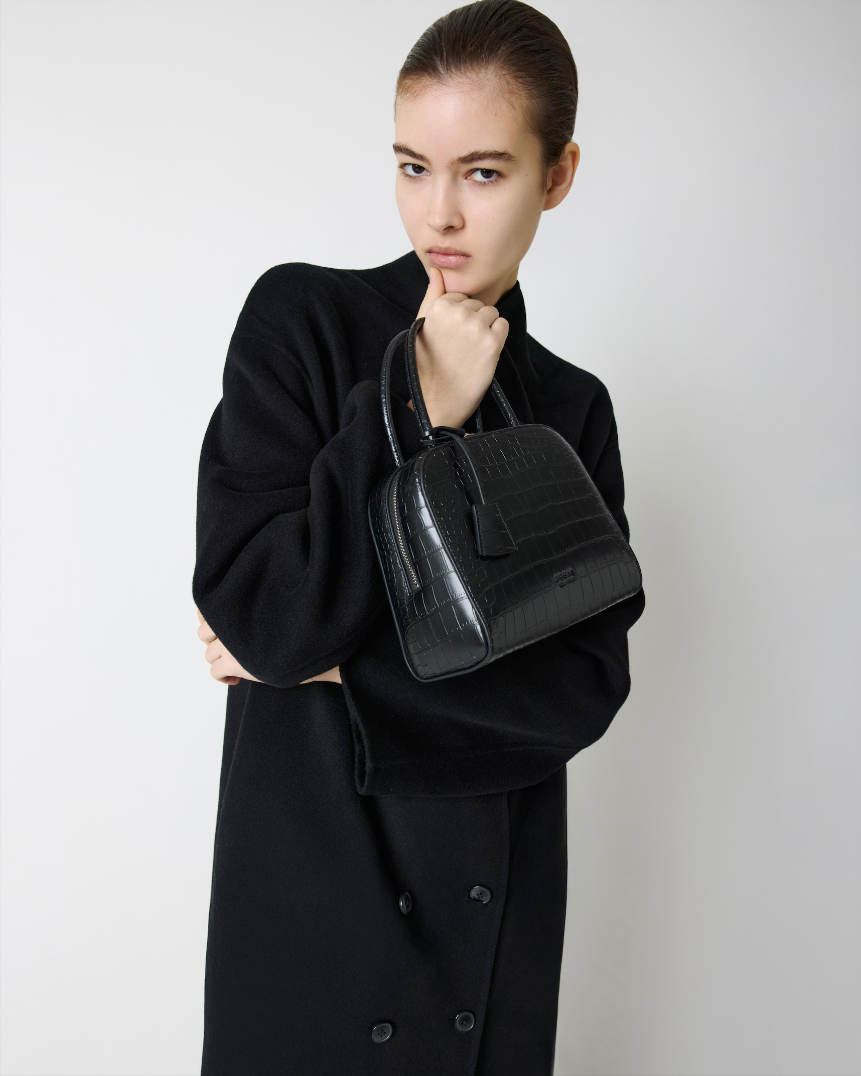Miro Bag Black Croc