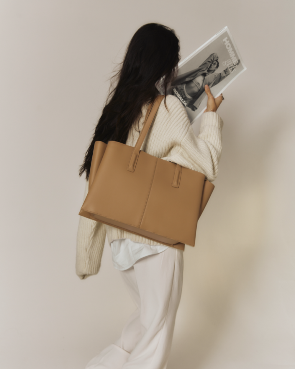 Paloma Tote Black - Luxury Vegan Work Bag – Freja New York